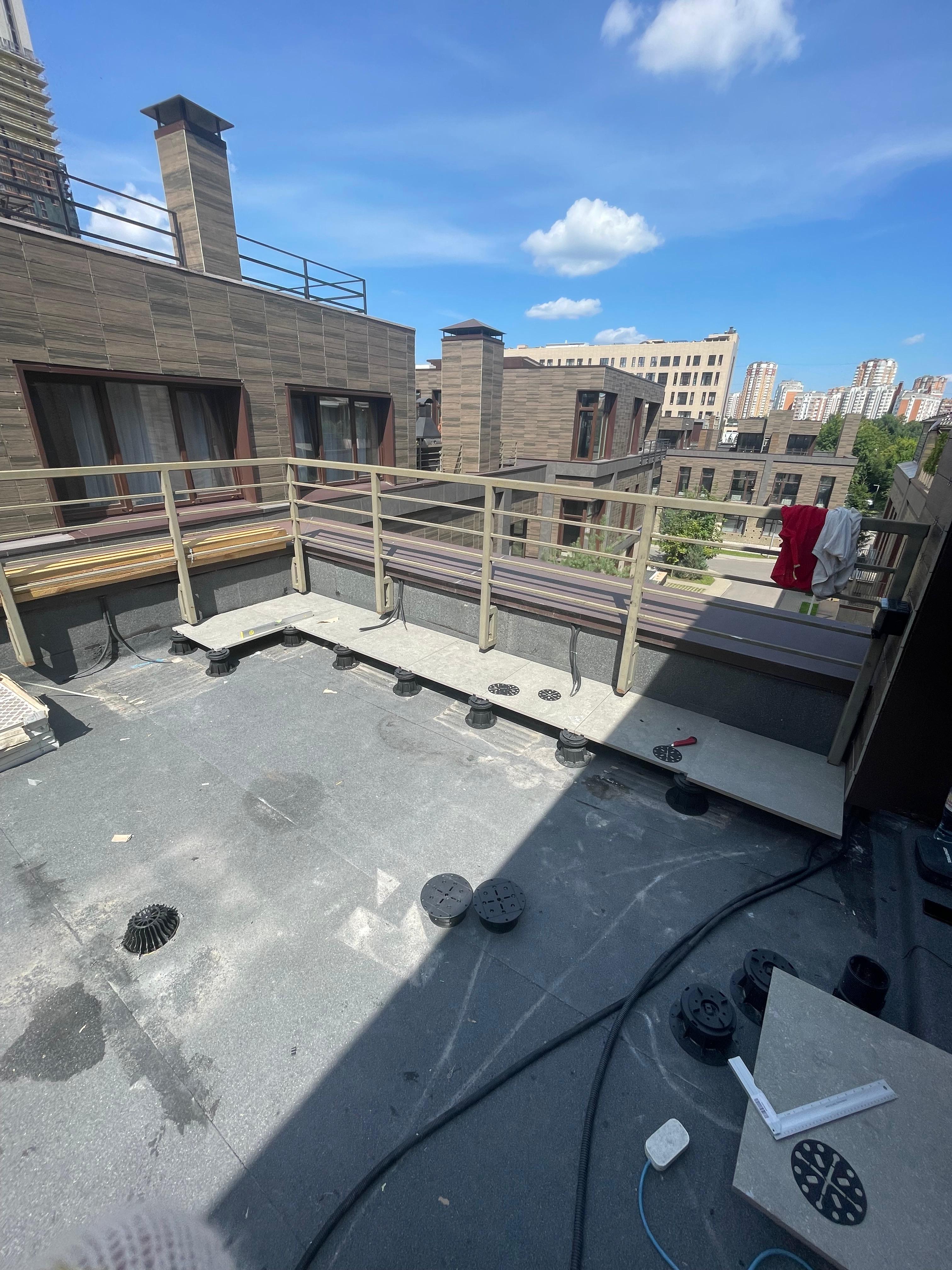 Терраса из фальшпола